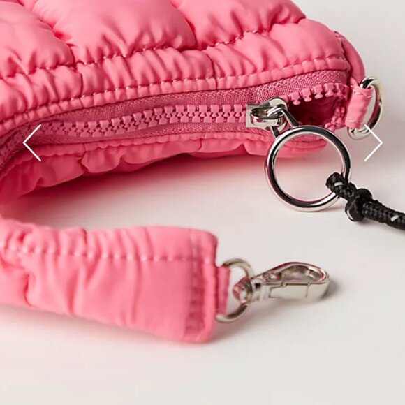 Free People Pink Bubblegum Quilted Micro Pouch - Picture 7 of 7